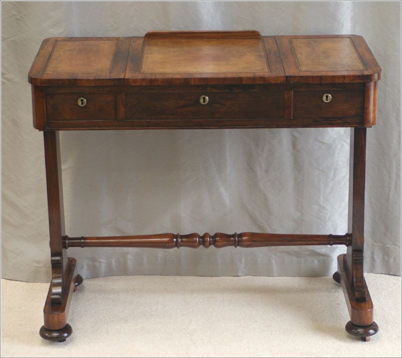 3036 Small Antique William IV Library Table (6) - Rear